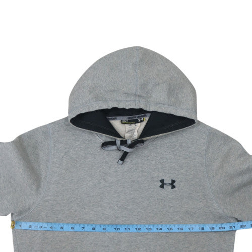 Mens UK Size S Under armour Grey Pullover Hoodie