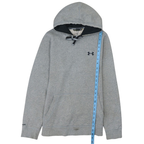 Mens UK Size S Under armour Grey Pullover Hoodie