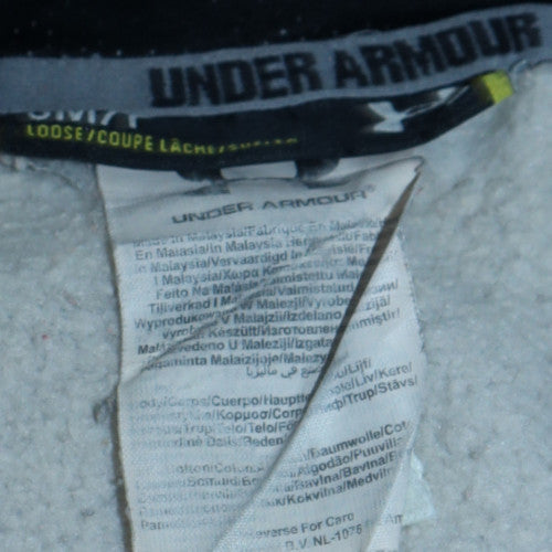 Mens UK Size S Under armour Grey Pullover Hoodie