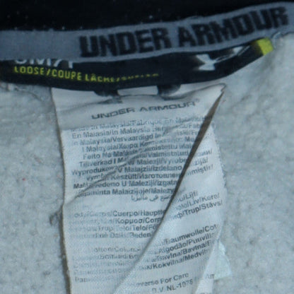 Mens UK Size S Under armour Grey Pullover Hoodie
