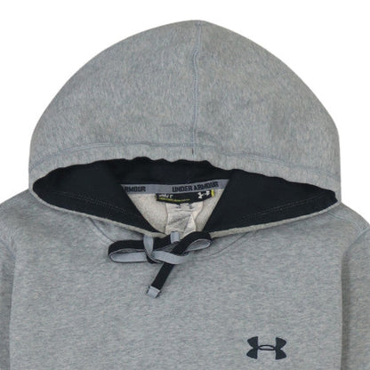 Mens UK Size S Under armour Grey Pullover Hoodie