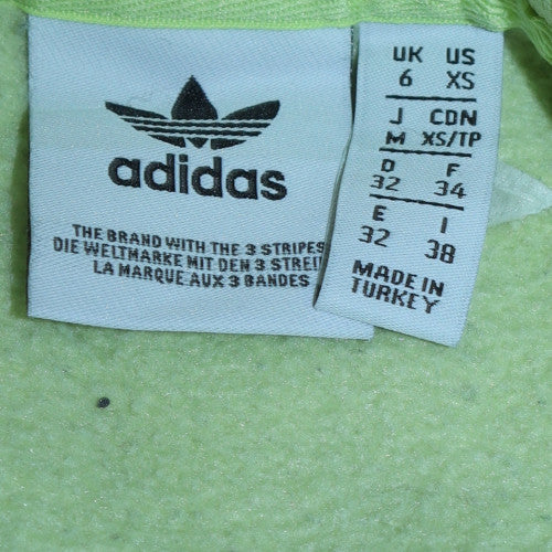 Womens UK Size XS adidas Green Pullover Sweatshirt