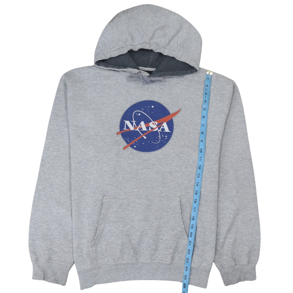 Mens UK Size L Prairie Mountain Grey Pullover Hoodie