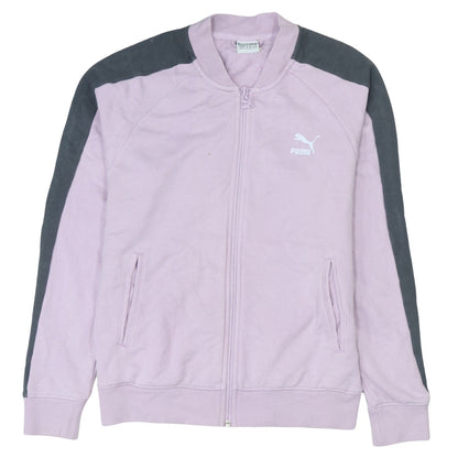 Puma Women's Pink Track Jacket Size 10 Full Zip Sportswear