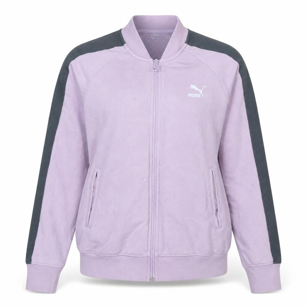 Puma Women's Pink Track Jacket Size 10 Full Zip Sportswear