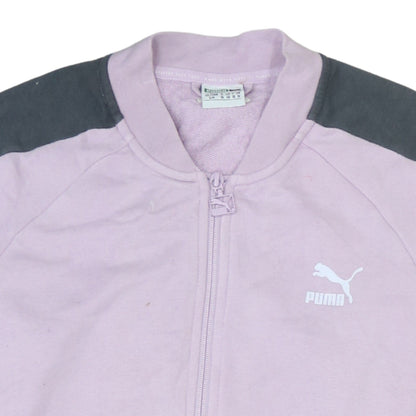 Puma Women's Pink Track Jacket Size 10 Full Zip Sportswear
