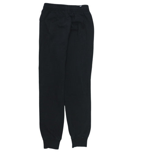 Puma Womens Black XS Jogger Fleece Sweatpants with Logo