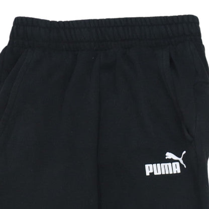 Puma Womens Black XS Jogger Fleece Sweatpants with Logo