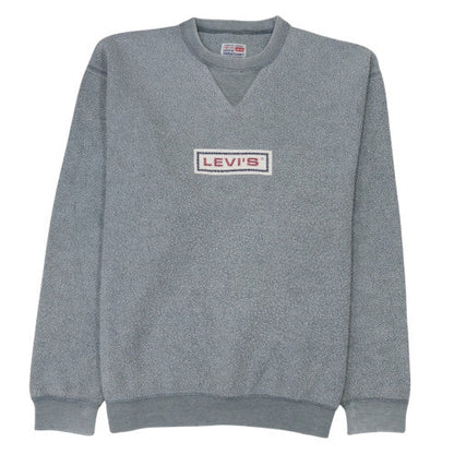 Mens UK Size L Levi's Grey Pullover Sweatshirt