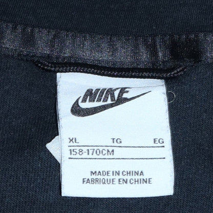 Nike Boys Black Full Zip Hooded Fleece Hoodie XL 158-170cm