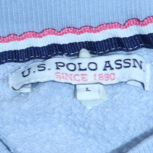 Mens UK Size L U.S. Polo Assn. Blue Pullover Sweatshirt