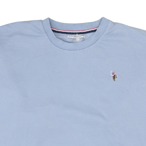 Mens UK Size L U.S. Polo Assn. Blue Pullover Sweatshirt