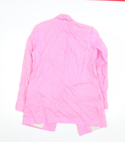Womens UK Size S Zara Regular Pink Blazer
