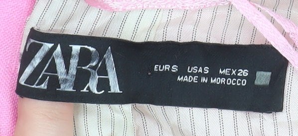 Womens UK Size S Zara Regular Pink Blazer