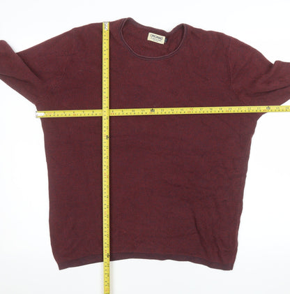 Mens UK Size M JACK & JONES Red Pullover Sweatshirt