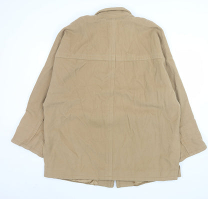 Womens UK Size 12 Wallis Beige Overcoat