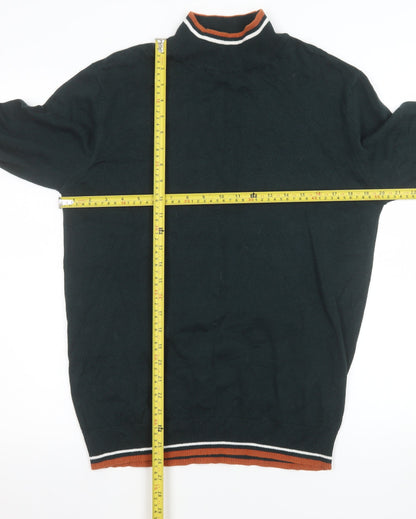 Mens UK Size M Brave Soul Green Pullover Jumper