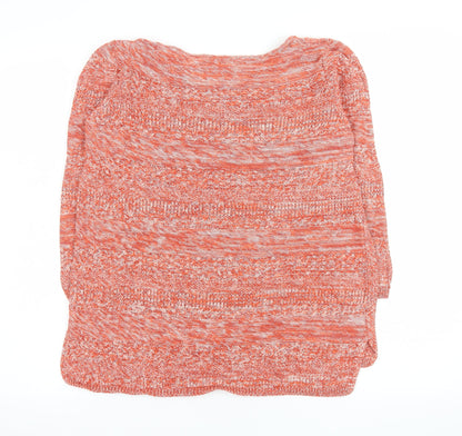 M&Co Women’s Orange Cotton Knit Jumper Size 14 Pullover