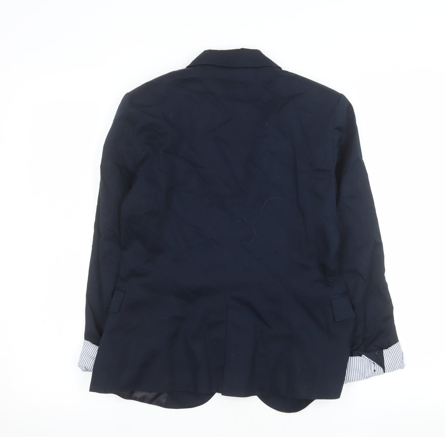 Womens UK Size M Zara Basic Regular Blue Blazer