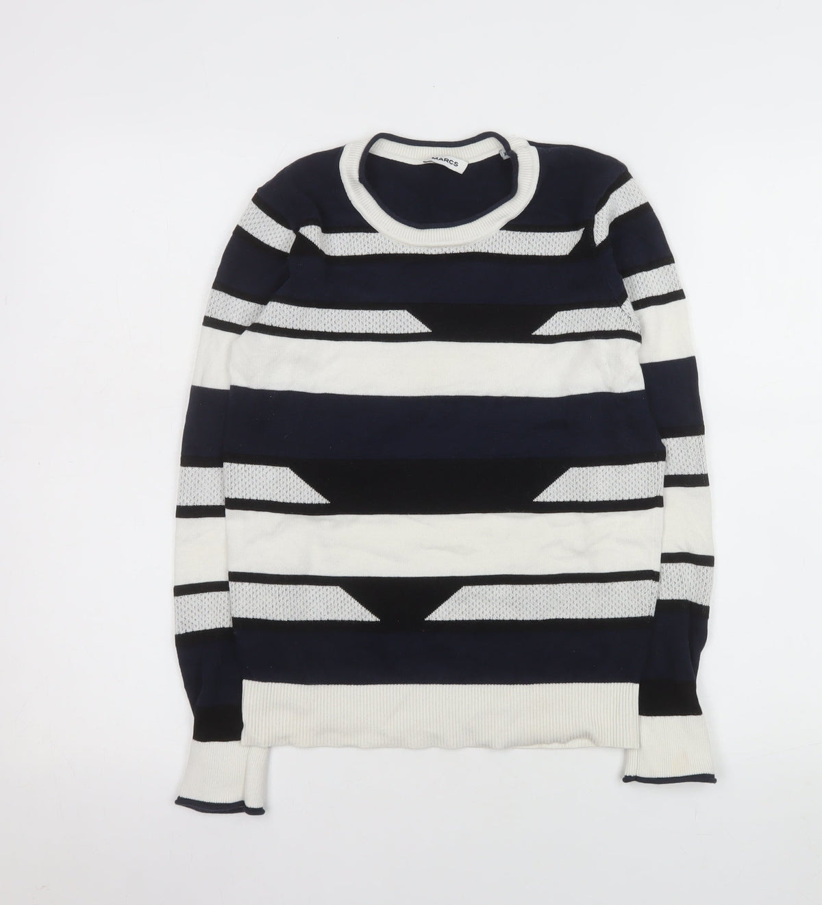 MARCS Women's Multicoloured Striped Cotton Jumper XS