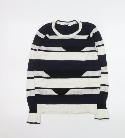 MARCS Women's Multicoloured Striped Cotton Jumper XS