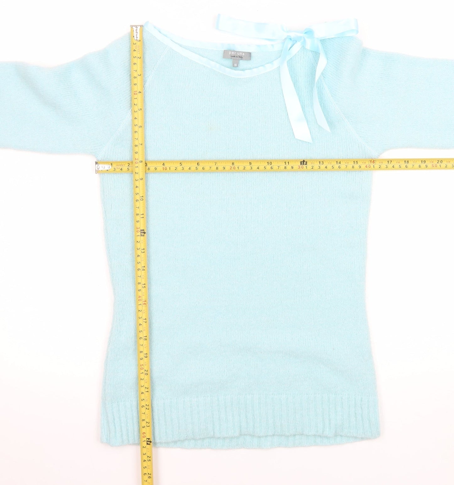 Womens UK Size 16 Marks and Spencer Blue Pullover Jumper