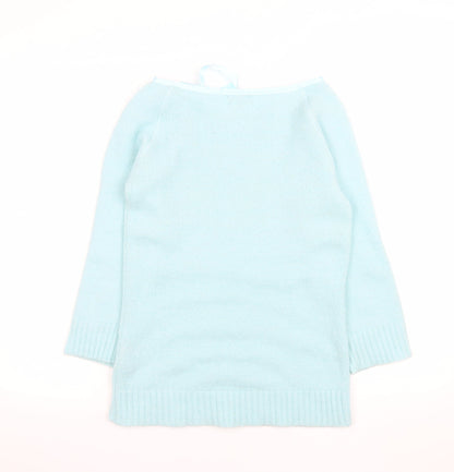 Womens UK Size 16 Marks and Spencer Blue Pullover Jumper