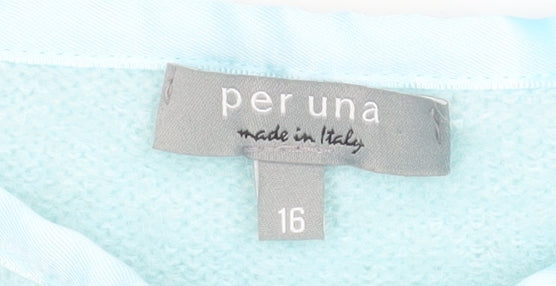 Womens UK Size 16 Marks and Spencer Blue Pullover Jumper