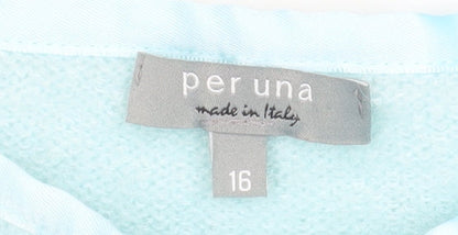 Womens UK Size 16 Marks and Spencer Blue Pullover Jumper