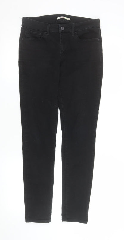 Womens UK Size 27 Levi's Slim Fit Skinny Black Jeans