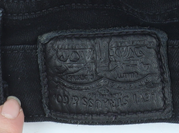 Womens UK Size 27 Levi's Slim Fit Skinny Black Jeans
