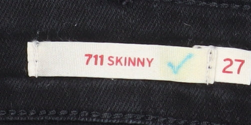 Womens UK Size 27 Levi's Slim Fit Skinny Black Jeans