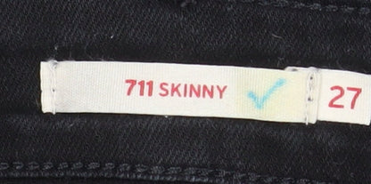 Womens UK Size 27 Levi's Slim Fit Skinny Black Jeans