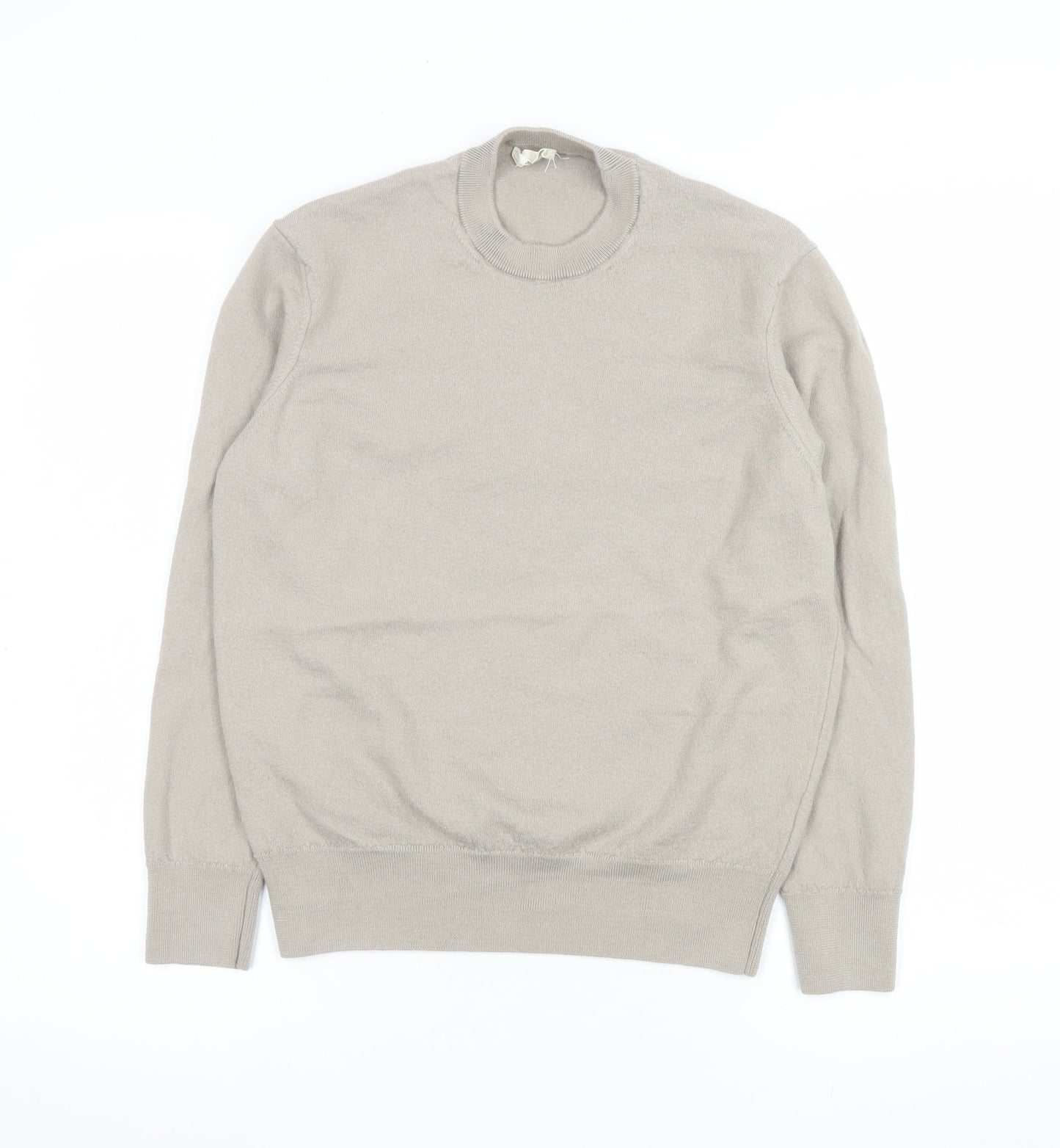 Mens UK Size M Zara Beige Pullover Jumper