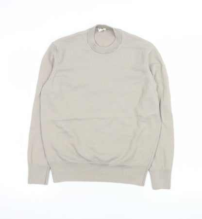 Mens UK Size M Zara Beige Pullover Jumper