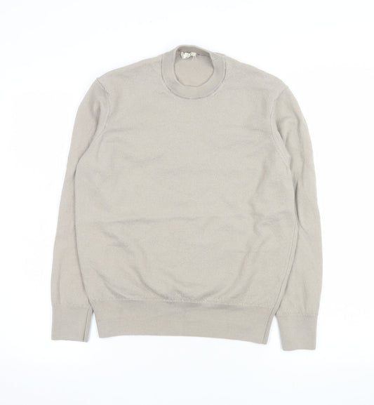 Mens UK Size M Zara Beige Pullover Jumper