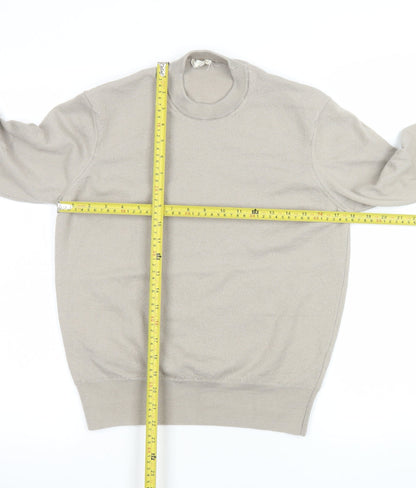 Mens UK Size M Zara Beige Pullover Jumper