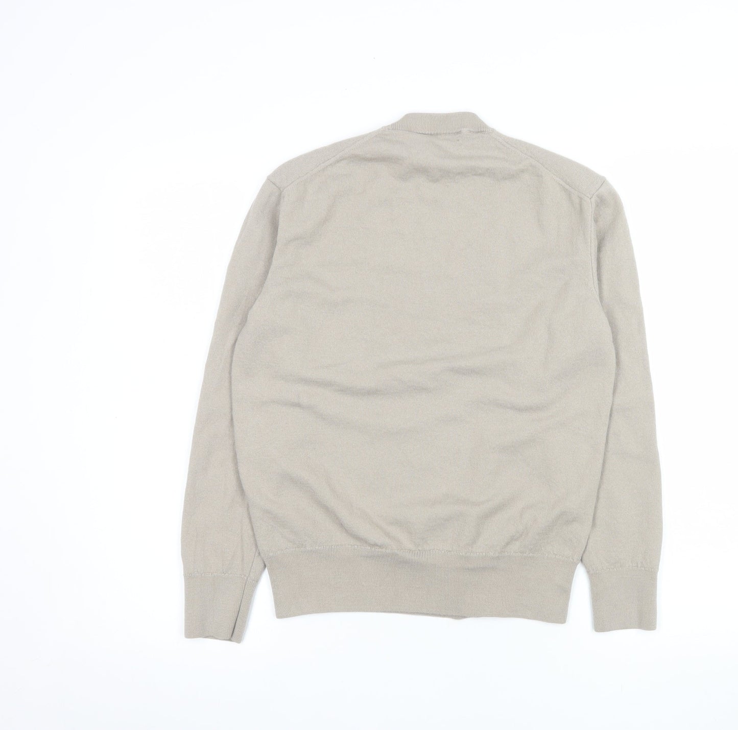 Mens UK Size M Zara Beige Pullover Jumper