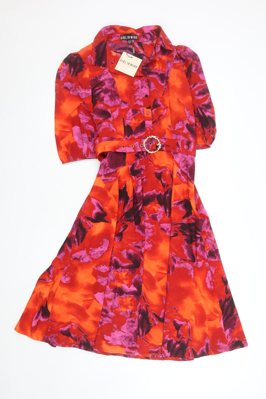 Womens UK Size 10 Girl In Mind Fit & Flare Dress