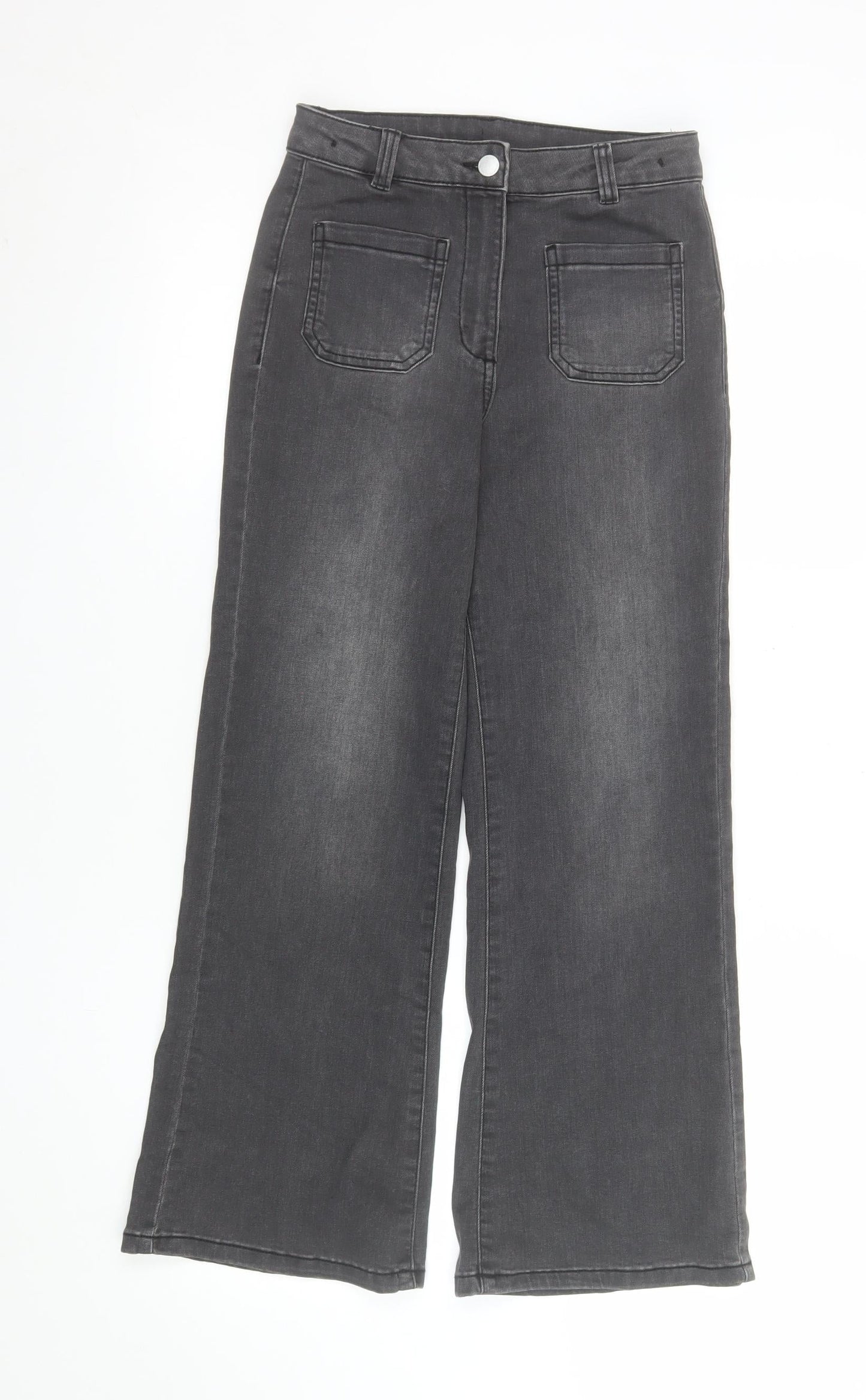 Girls UK Size 10 Years NEXT Regular Fit Wide-Leg Jeans