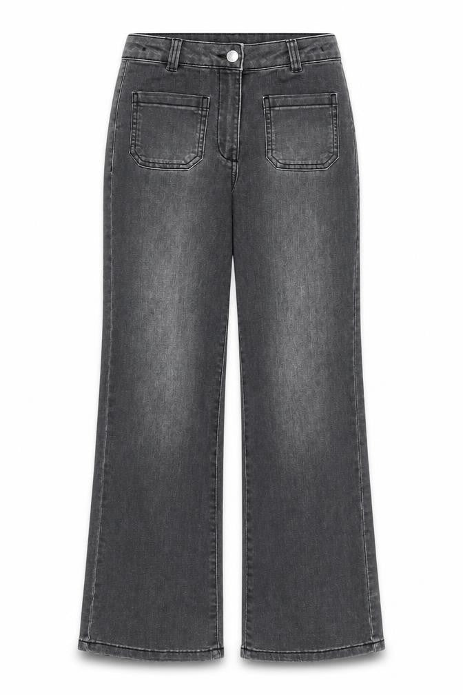 Girls UK Size 10 Years NEXT Regular Fit Wide-Leg Jeans