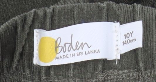 Girls UK Size 10 Years Boden Regular Fit Jegging Green Trousers