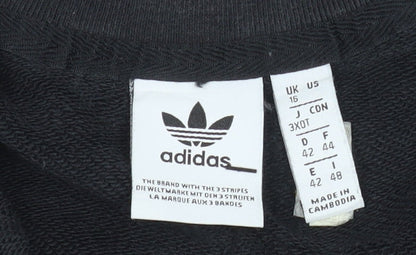 Mens UK Size 3XL adidas Black Pullover Sweatshirt