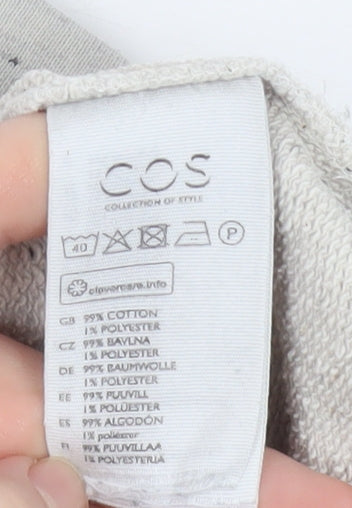 Womens UK Size 12 COS Grey Pullover Sweatshirt