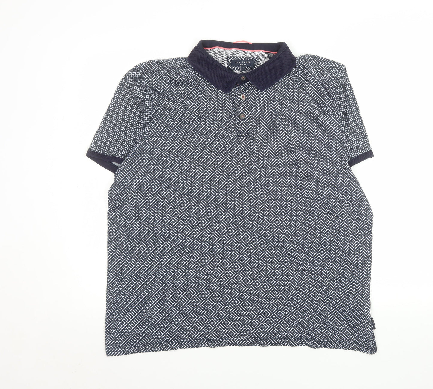 Mens UK Size XL Ted Baker 100% Cotton Polo Shirt