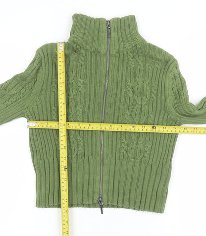 Womens UK Size 6 Reclaimed Vintage Green Basic Jacket