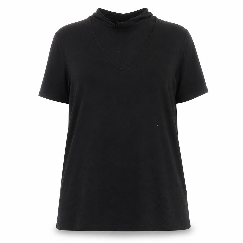 Womens UK Size 16 Dorothy Perkins Black Basic T-Shirt