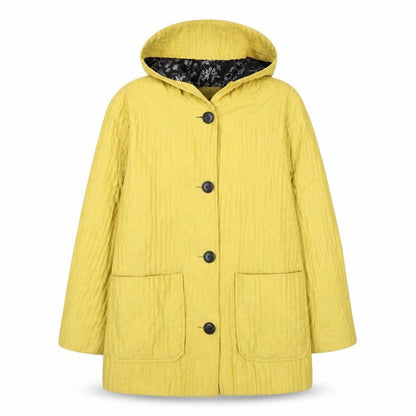 Womens UK Size 10 Hobbs Yellow Rain Coat