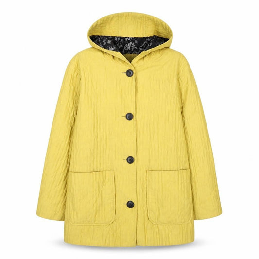 Womens UK Size 10 Hobbs Yellow Rain Coat