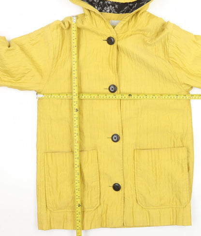 Womens UK Size 10 Hobbs Yellow Rain Coat